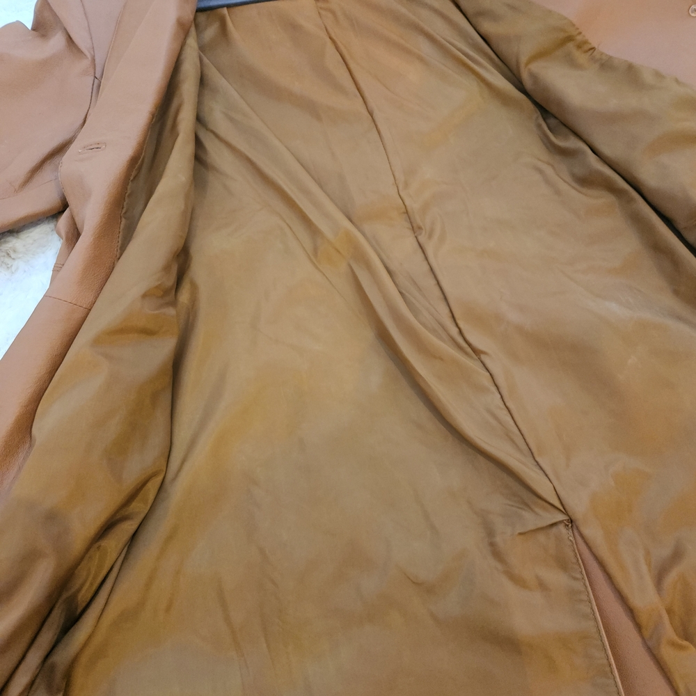 Newport News Tan Trench 48 Inch Coat In Excellent Condition. - Picture 10 of 16